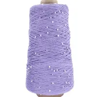 Mercerized Cotton Yarn, Pearl Bead Yarn, DIY Hand Woven, Rag Doll, Knitting Wool Blanket, 3x50g Ball, 150grams 1
