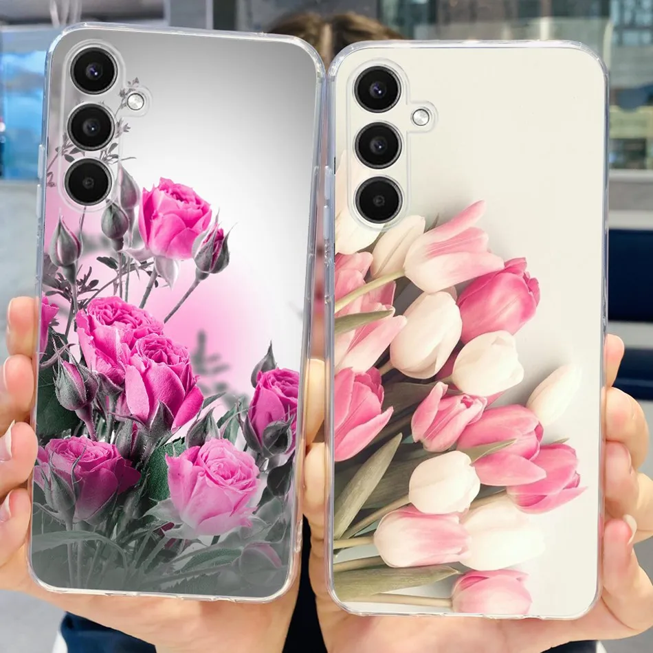 Stylish Cat Painted Silicone TPU Phone Case