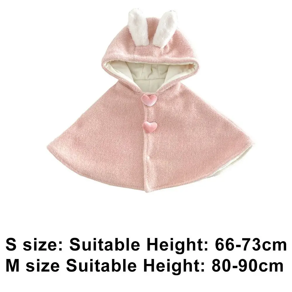 튼튼하고 따뜻한 후드 망토 공주 양털 소녀 겨울 케이프 0-1세  의상