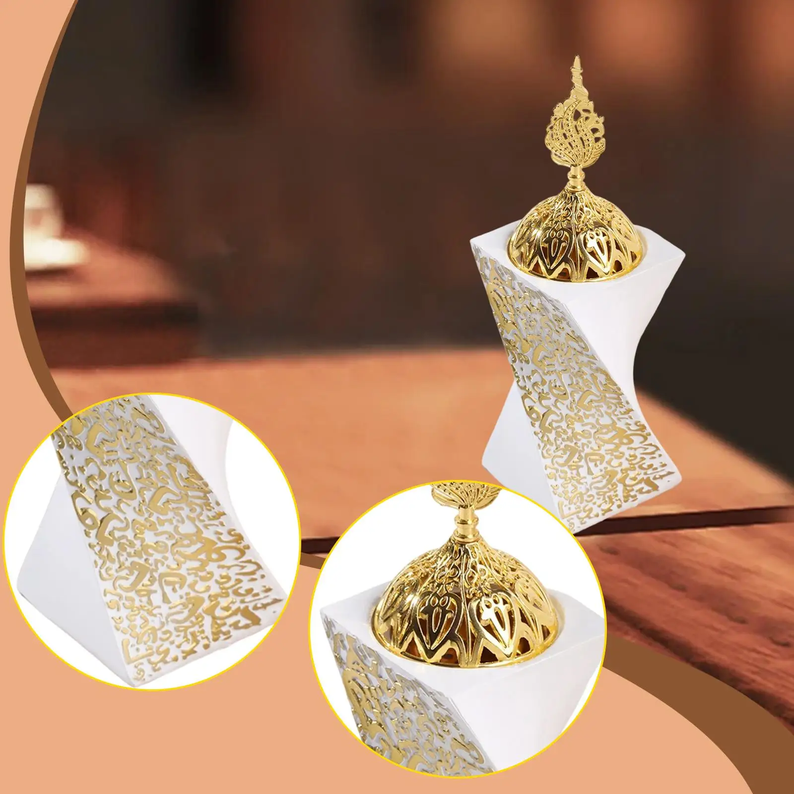 Incense Burner Stand Accent Room Home Fragrance Desktop Gift Meditation Censer for Festivals Dining Room Holidays Party Hotel