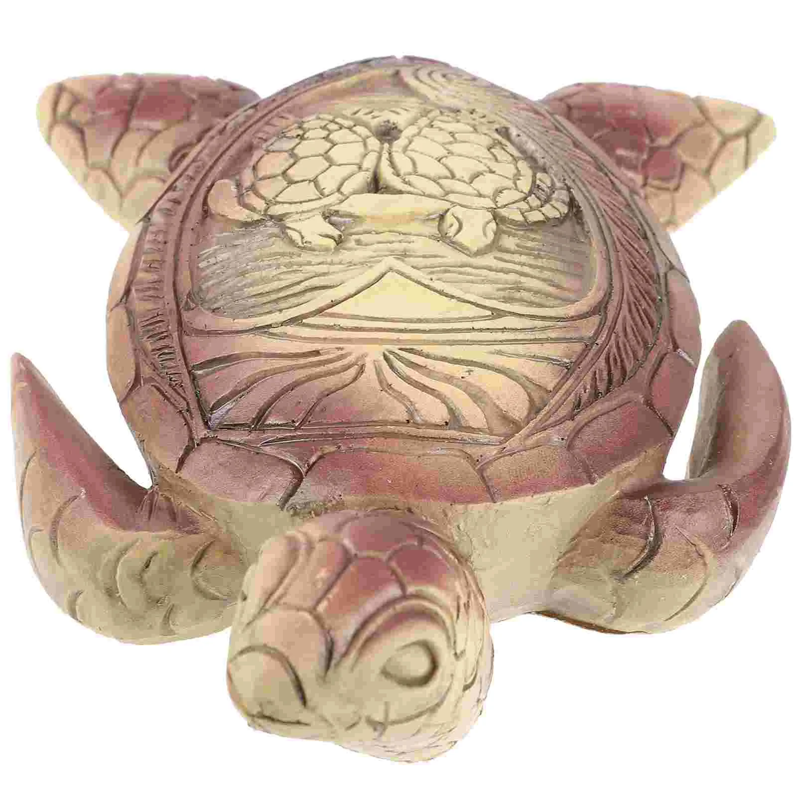 

Hawaiian Sea Turtle Adornment Decorative Turtle Ornament Home Resin Tortoise Statue