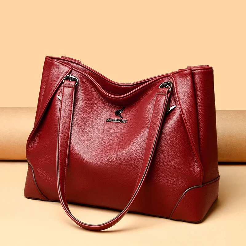 

Luxury Designer 3 Layers Handbags High Quality Leather 2023 Women's Solid Color Shoulder Bag Large Capacity Ladies Diagonal Bags