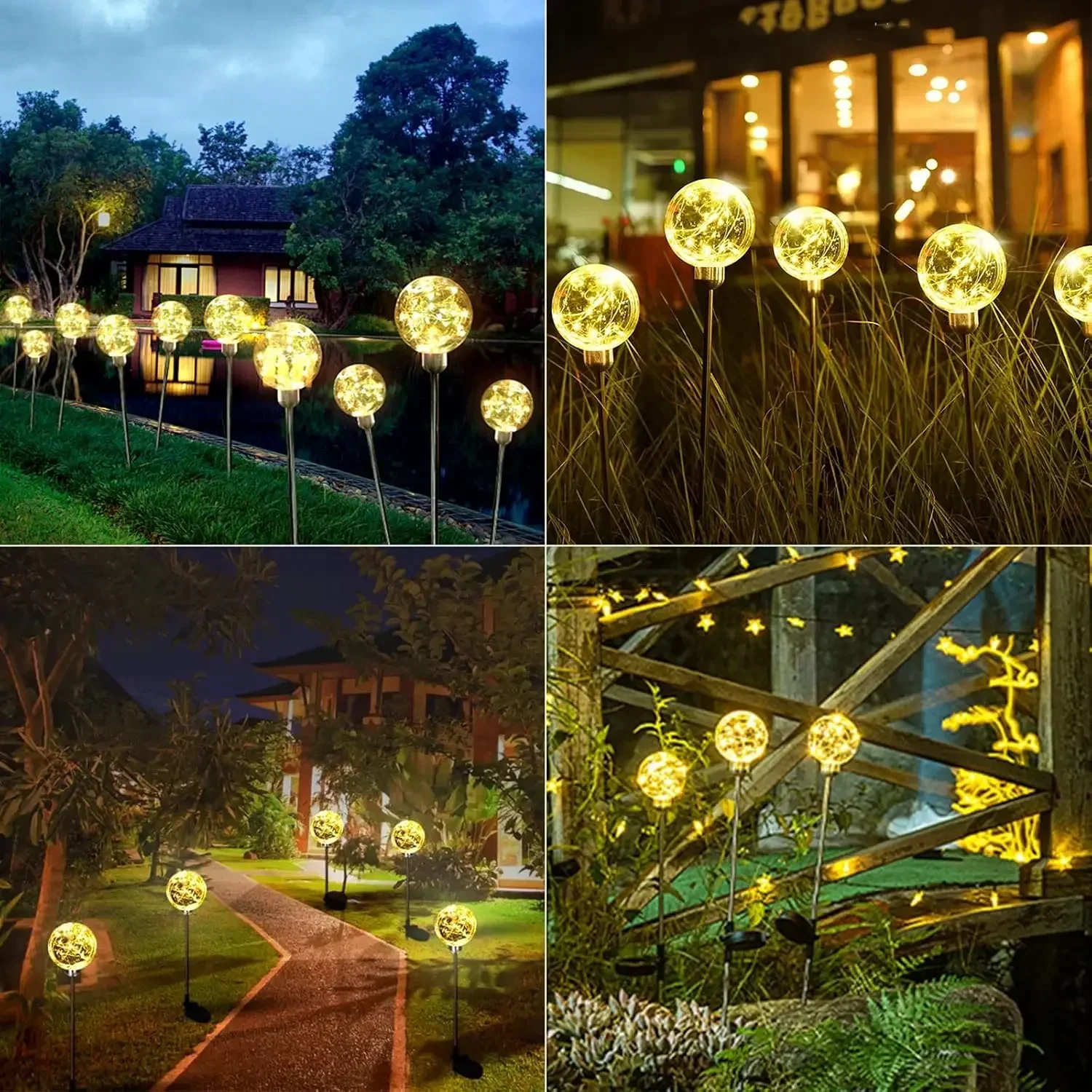 Star Wishing Light Outdoor Romantic Atmosphere Light Waterproof Copper Wire Lamp Solar Charging Camping Landscape Lighting 2