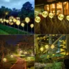 Star Wishing Light Outdoor Romantic Atmosphere Light Waterproof Copper Wire Lamp Solar Charging Camping Landscape Lighting 2