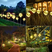 Star Wishing Light Outdoor Romantic Atmosphere Light Waterproof Copper Wire Lamp Solar Charging Camping Landscape Lighting 2