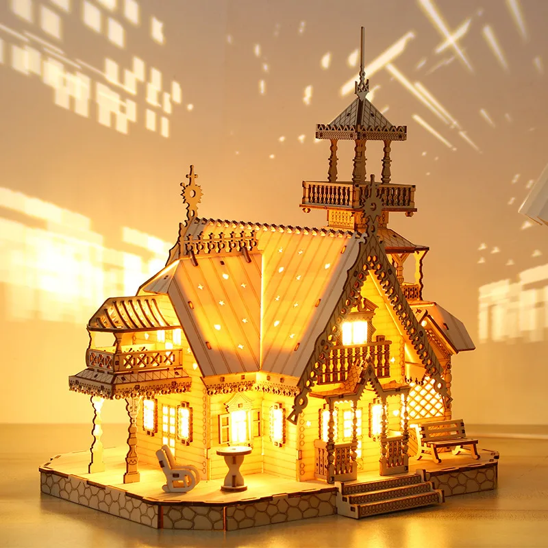 3D Wooden Puzzle House: A Creative and Educational DIY Experience for ...