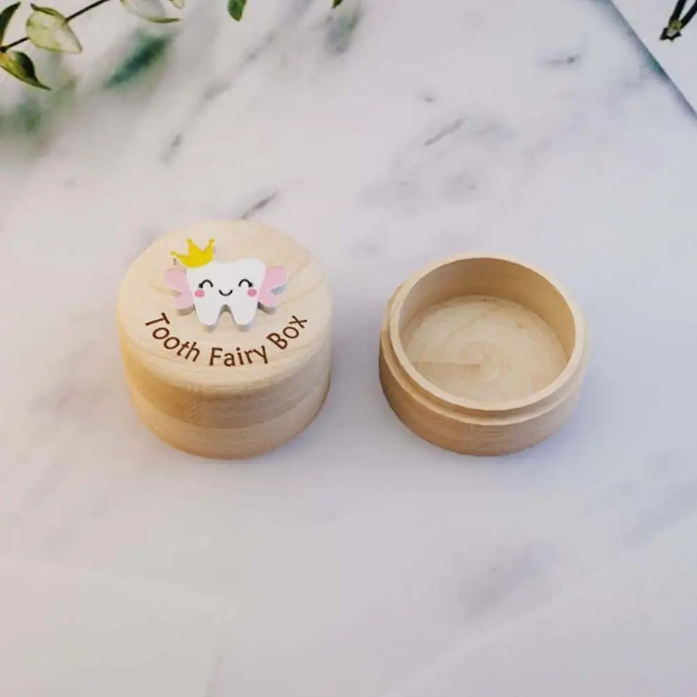 Wooden Baby Tooth Box Organizer for Kids