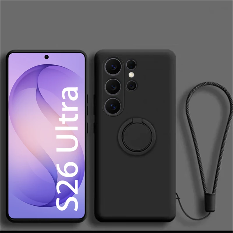 Premium Liquid Silicone Magnetic Holder Soft Cover Case