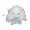 Rabbit Shoulder Bags Womens Plush for Doll Crossbody Bags with Beaded 6