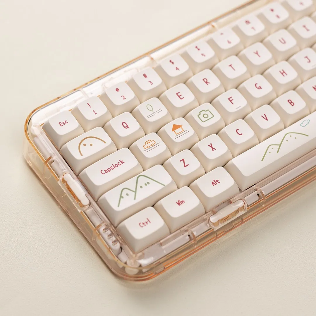 

Graffiti keycap PBT XDA dye sublimation (129 keys) keyboard wired keyboard
