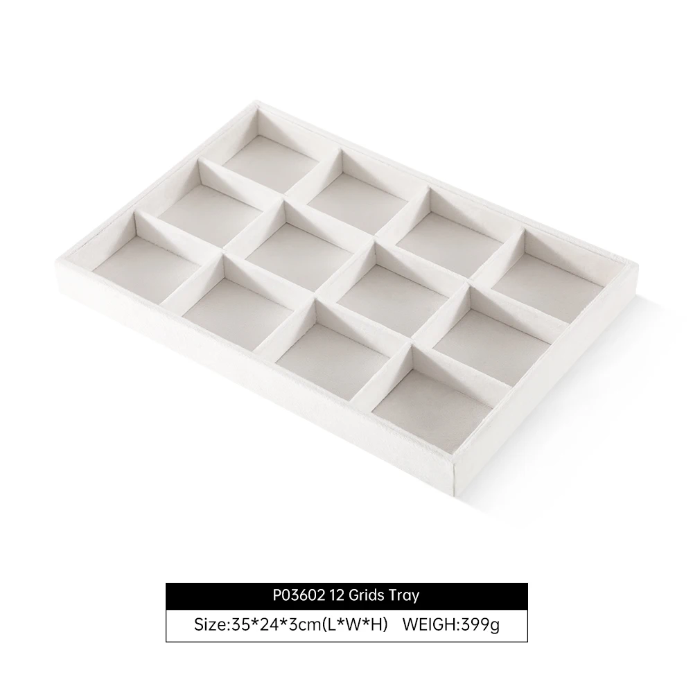 White 12 Grid Tray
