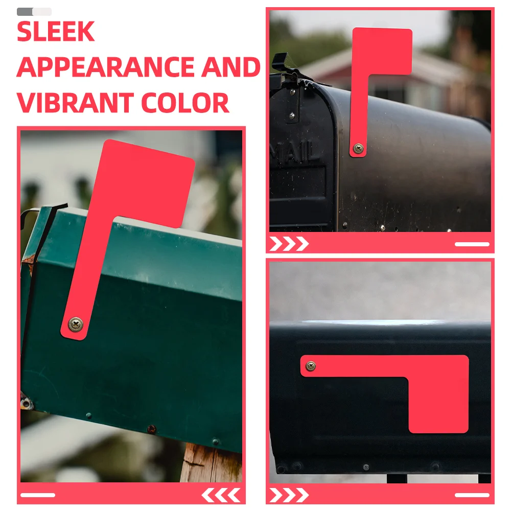 Mailbox Flag Universal Acrylic Replacement Kit Outdoor Mailbox Decor Red Banner For Accessories Parts Garden Supplies