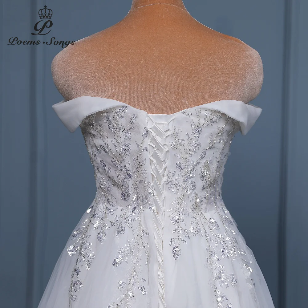 Customized Sexy Boat Neck beach wedding dress for women wedding gowns marriage bride dress vestido de noiva robe de mariee boho 6