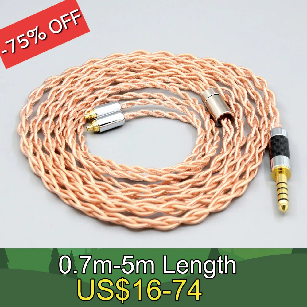 

4 Core 1.7mm Litz HiFi-OFC Earphone Braided Cable For AKG N5005 N30 N40 MMCX LN008087