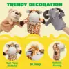 Joyfy 6Pcs Kids Hand Puppet with Mouth Toddler Animal Plush Toy for Show Theater Kids Birthday Gifts Easter Basket Stuffers