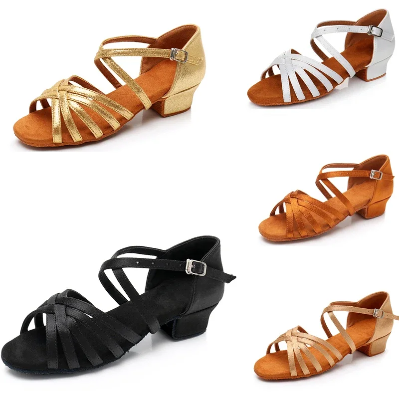 Dance Shoes Children's Latin Dancing Shoes Modern Ballroom Salsa Practice Sandals
