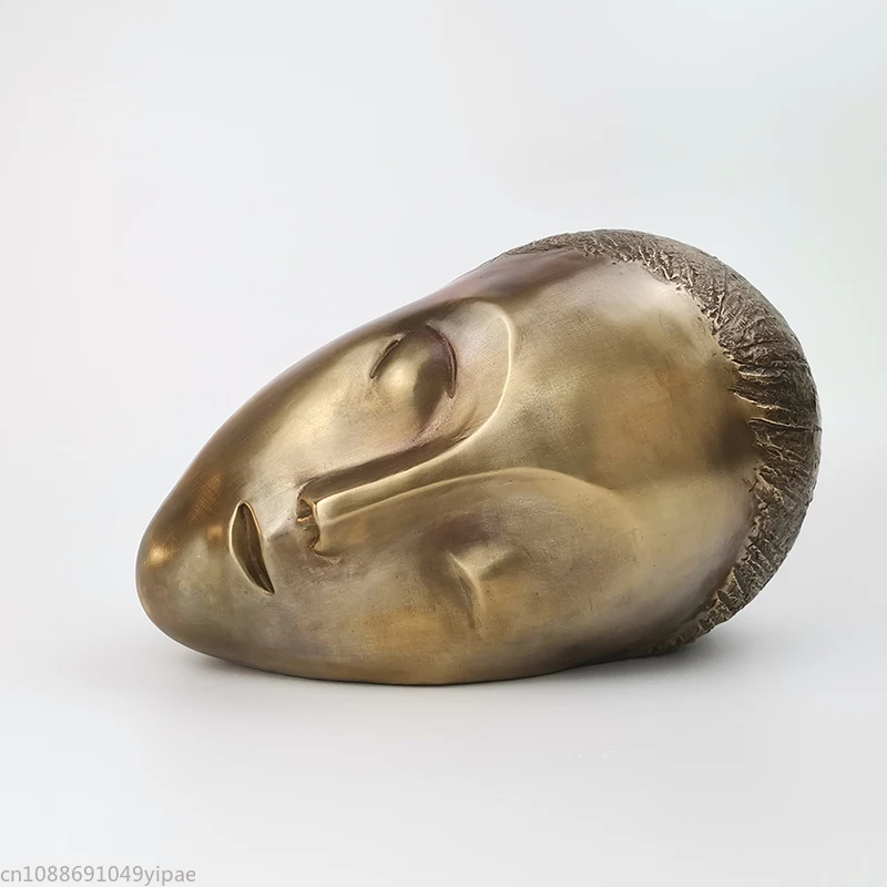 Brass Brancusi Muse Desk Minimalist Sales Room Light Luxury Decoration Display Device 5