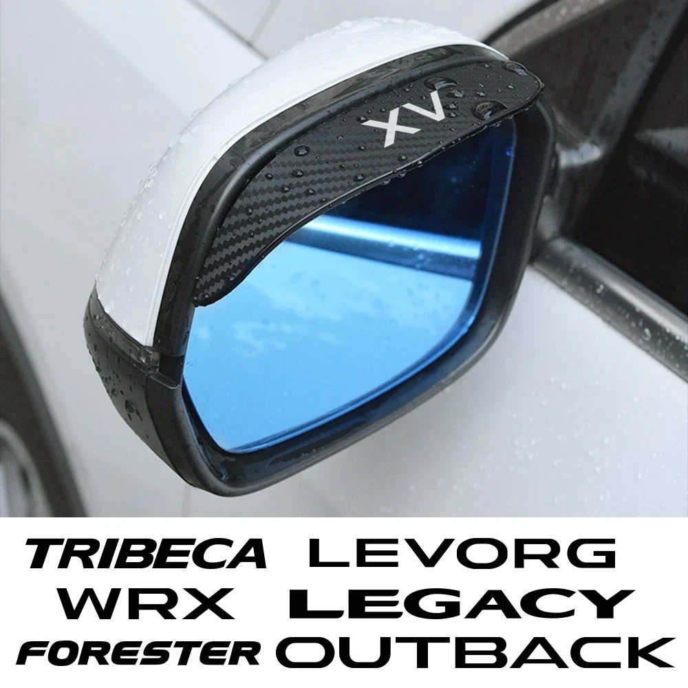 Car Rearview Mirror Rain Eyebrow Protective Cover For Subaru Forester XV Outback Legacy WRX Tribeca Levorg BRZ Crosstrek Exiga rearview mirror rain shield rearview mirror rain eyebrow car rearview mirror visor rearview mirror rain guard rearview mirror visor