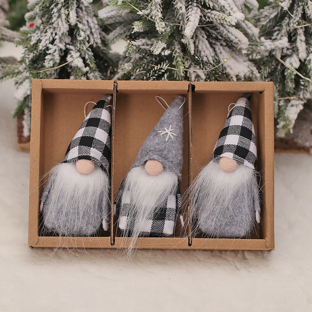 Handmade Gnome Christmas Faceless Doll Merry Christmas Decorations For Xmas Home Ornament Navidad Natal New Year 3pc/box