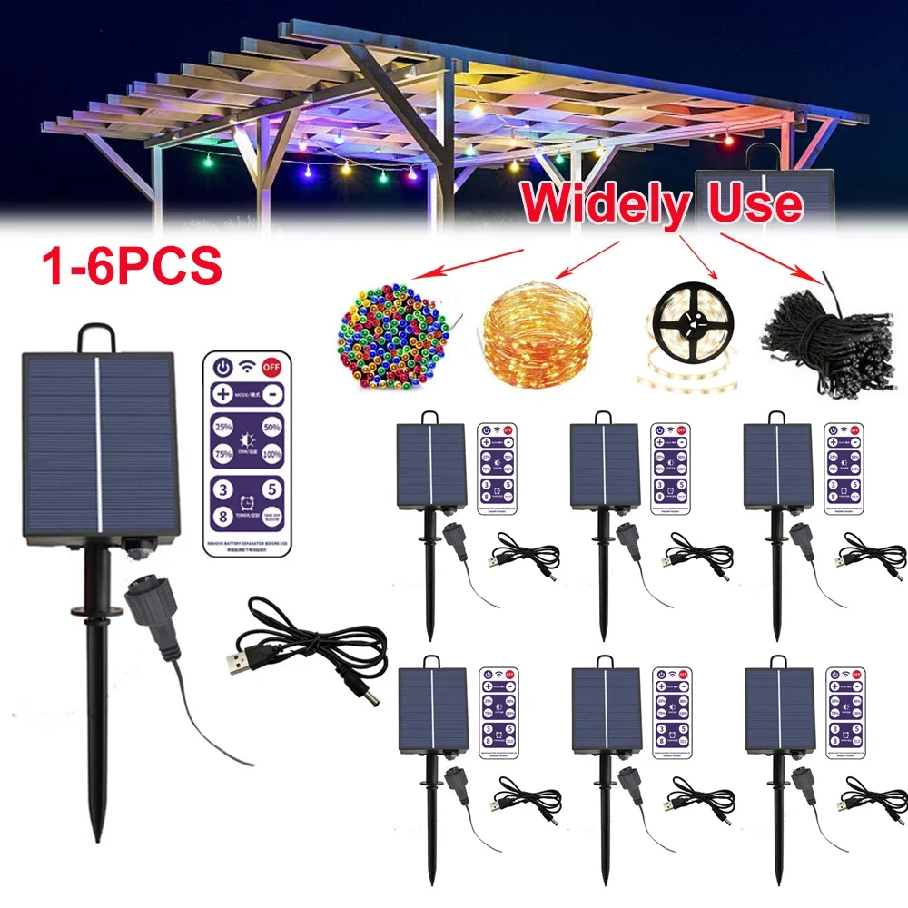1-6PCS Solar Battery Control Box1200mAh Lithium Battery Panel for 3V ...