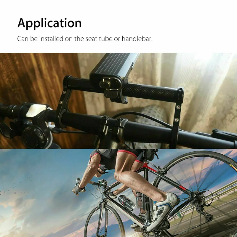 20CM Tube Bicycle Handlebar Extender Mount Mountain MTB Bike Cycling Carbon Headlight Bracket Lamp Flashlight Holder Accessories