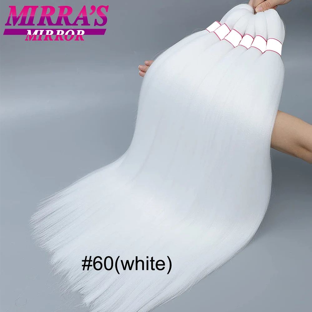 Mirra's Mirror vorgedehntes Flechthaar, 6/8 Stück, Jumbo-Zöpfe, synthetische Haarverlängerungen, einfach zu flechten, Crochet Twist Braids – Detail 13