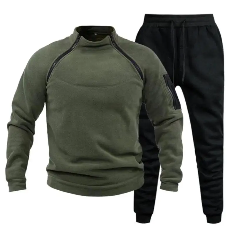 Men's Sets Hoodies+Pants Autumn Round Neck Sweatshirt Sweatpants Fashion Slim Fit Men Set Hoodie Pant Hip Hop Clothes