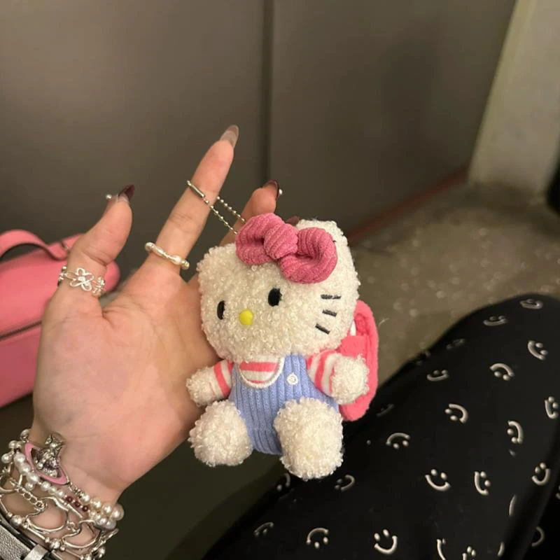 

Плюшевые наушники Sanrio с рисунком Hello Kitty, защитные наушники Bluetooth, украшение для сумки, кукольный подарок