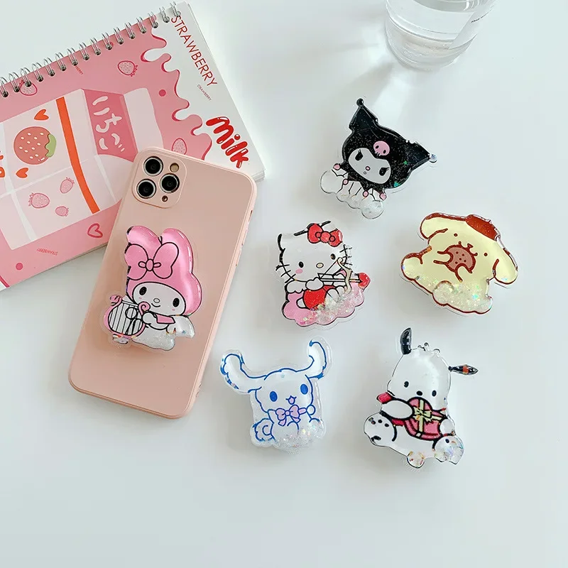 

Аниме Kawaii Cinnamoroll My Melody Kuromi милый мультяшный креативный держатель для телефона подушка безопасности DIY Искусственные аксессуары подарок на день рождения