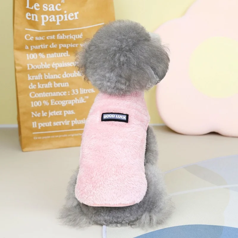 따뜻한 소형견 옷, 부드러운 양털 고양이 개 의류, 애완동물 강아지 겨울 조끼, 소형 중형견 고양이 치와와 요키용 코스튬