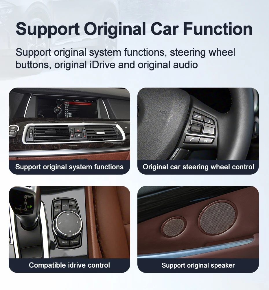 New ID6 ID7 ID8 UI 12.3inc Android14 System Wireless Carplay AUTO For BMW 5Serie