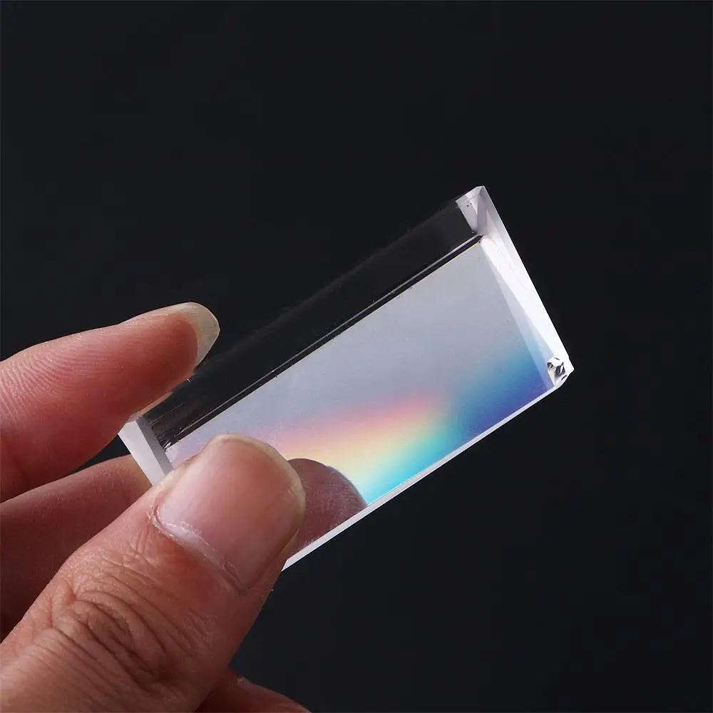 

Optical Glass Right Angle Reflecting Physics Stem Science Toys Triangular Color Prism Glass Reflecting Rainbow Prisma