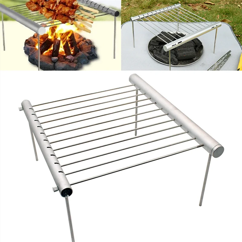 Protable Mini Pocket BBQ Grill Portable Stainless Steel BBQ Grill Folding Barbecue Accessories For Home Park Use 2 barbecue grill barbecue stove
