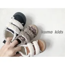 

Baby Girl Casual Shoes Cotton Plus Velvet Warm Double Row Velcro Newborn Shoes Baby Indoor Comfortable Simple Versatile Shoes