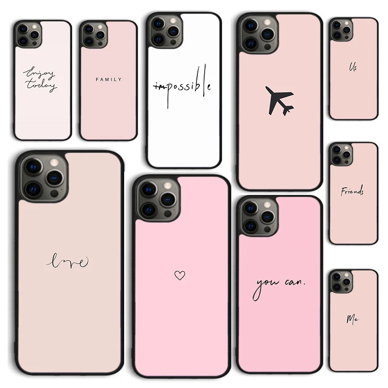 Чехол для телефона из ТПУ с цитатами осеннего цвета для iPhone 15 12 mini X XS XR 11 13 14 Pro Max SE 2020 Apple 6S 7 8 Plus