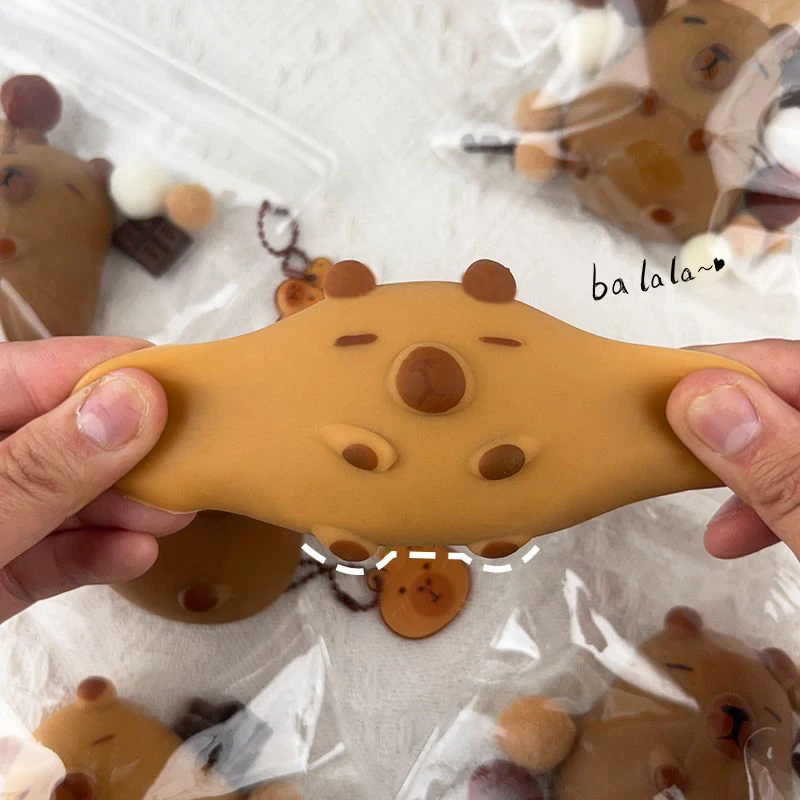 TPR Decompression Toys Lovely Capybara Soft Glue Slow Rebound Doll Toy Cute Funny Trick Toys Cute Animal Decompression Toys New 6
