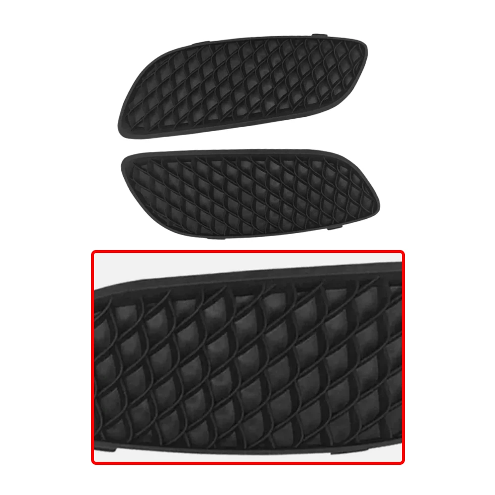 For Mercedes-Benz A-Class W176 2015 1768853622 Front Left Right Bumper Fog Light Grille Cover Trim Black Plastic