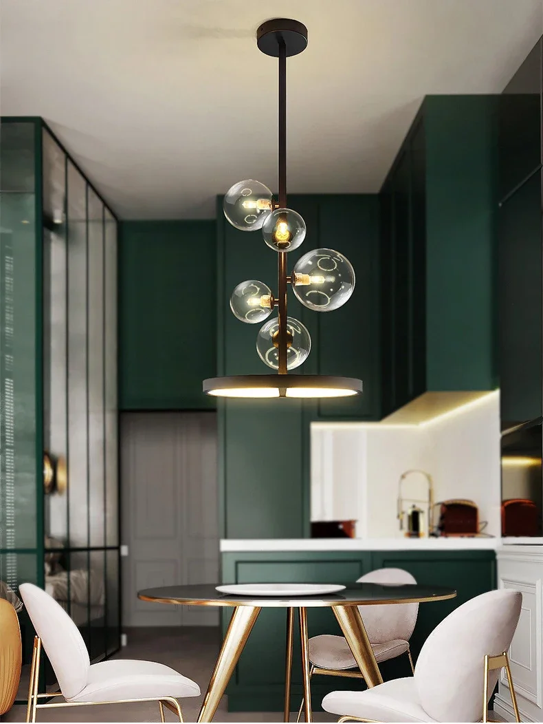 Modern Art Glass Chandelier Image 5