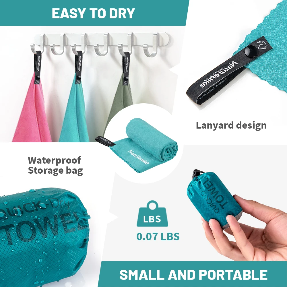 Naturehike Ultralight Quick-Dry Breathable Towel for Travel, Beach, Sports & Gym Use