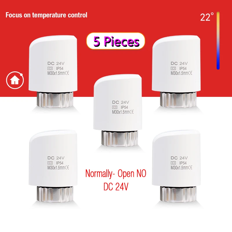 Description Picture 6 of item230V/24V Floor Heating Valve NC/NO AC Electric Thermal Actuator Manifold For Underfloor Heating Thermostat