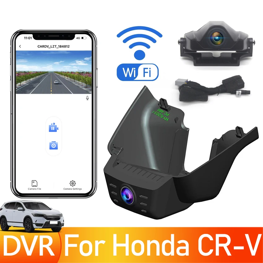 

New product! 4K 2160P Plug and play Wifi Car DVR Video Recorder Dash Cam Camera Original For Honda CRV CR-V 2023 Car Accessories