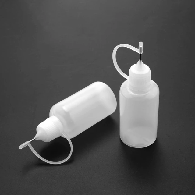 20 Db Precíziós Tipp Applikátor Palack, Üres Ragasztó Palack Kis Ragasztási Projektekhez, Papír Quilling Barkács Kézműves, Akrili - Image 5