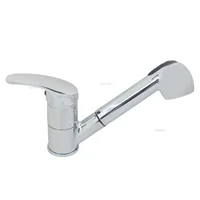 ห้องน้ําสปริงเกลอร์ท่อยืดหยุ่นมือถือหมุนได้ RV ดึงออกก๊อกน้ําฝักบัวร้อน/เย็นเต้าเสียบสําหรับคาราวานเรือ motorhome 2