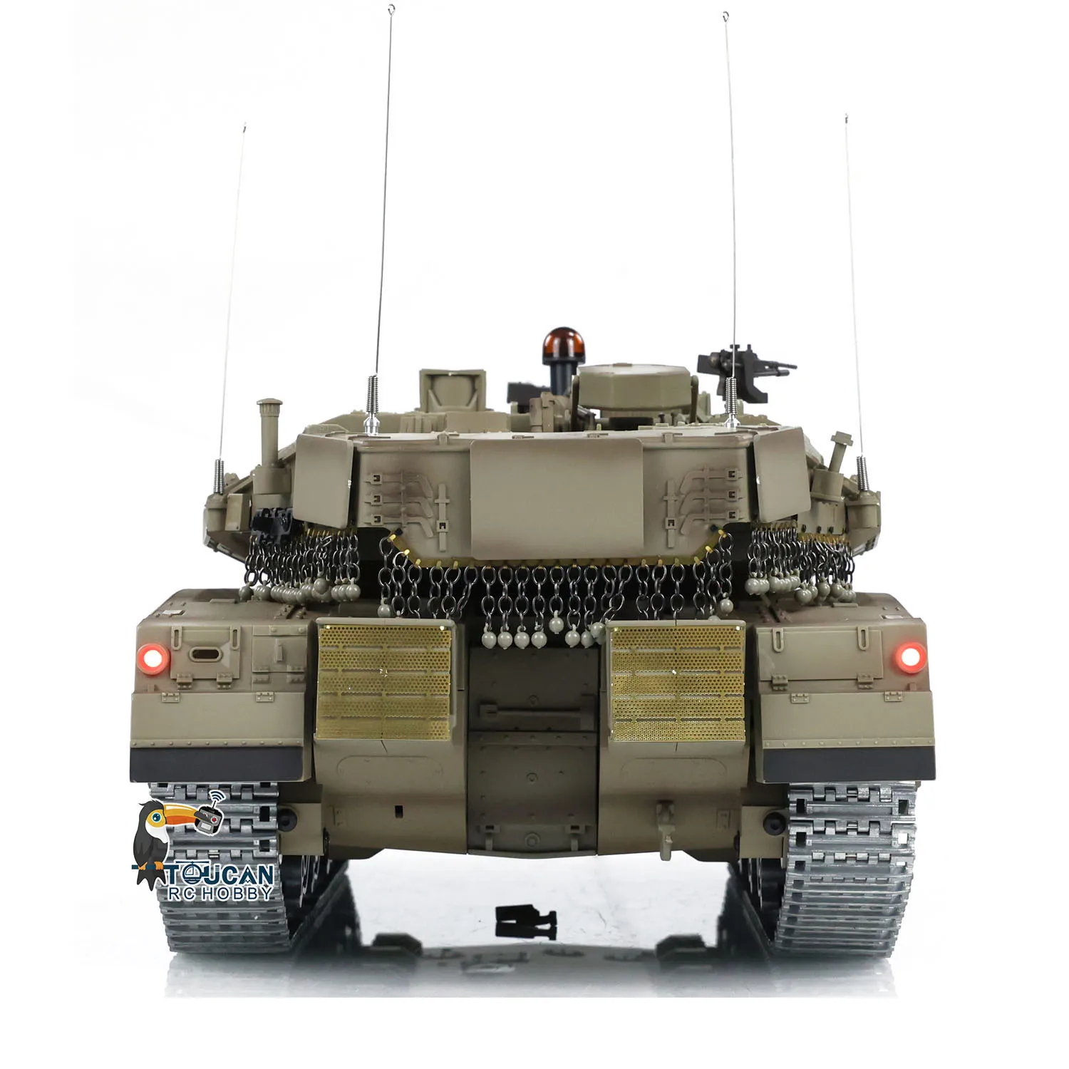 Henglong 1/16 Military RC Tank IDF Merkava MK IV Metal Tracks Road Wheels Idlers TK7.0 Remote Control Model Outdoors Toy TH22650 2