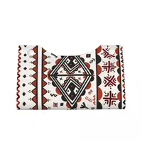 Custom Kabyle Amazigh Pattern Tissue Box Cover Rectangular PU Leather Berber Art Symbol Facial Tissues Holder for Office 2