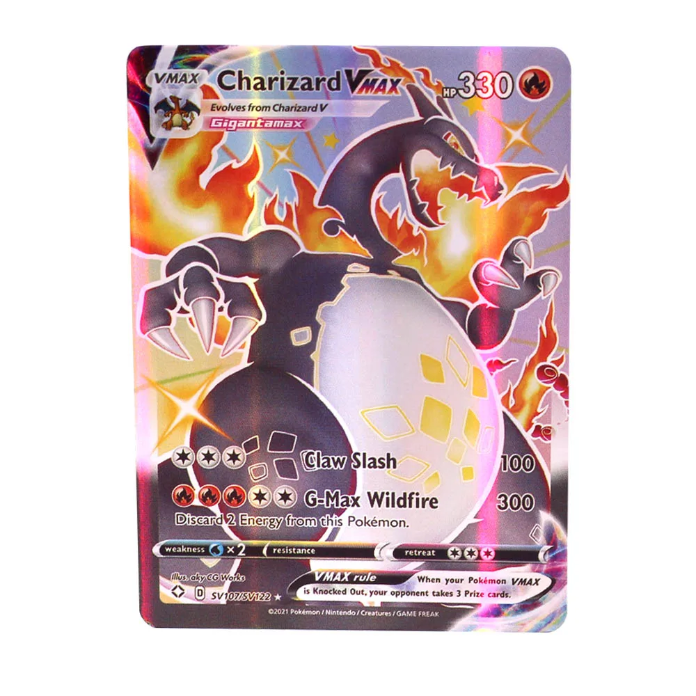 Pokemon Gold 55 Card Starter Pack Shiny Charizard Plastic Deck – Toys,  Coins and Cards