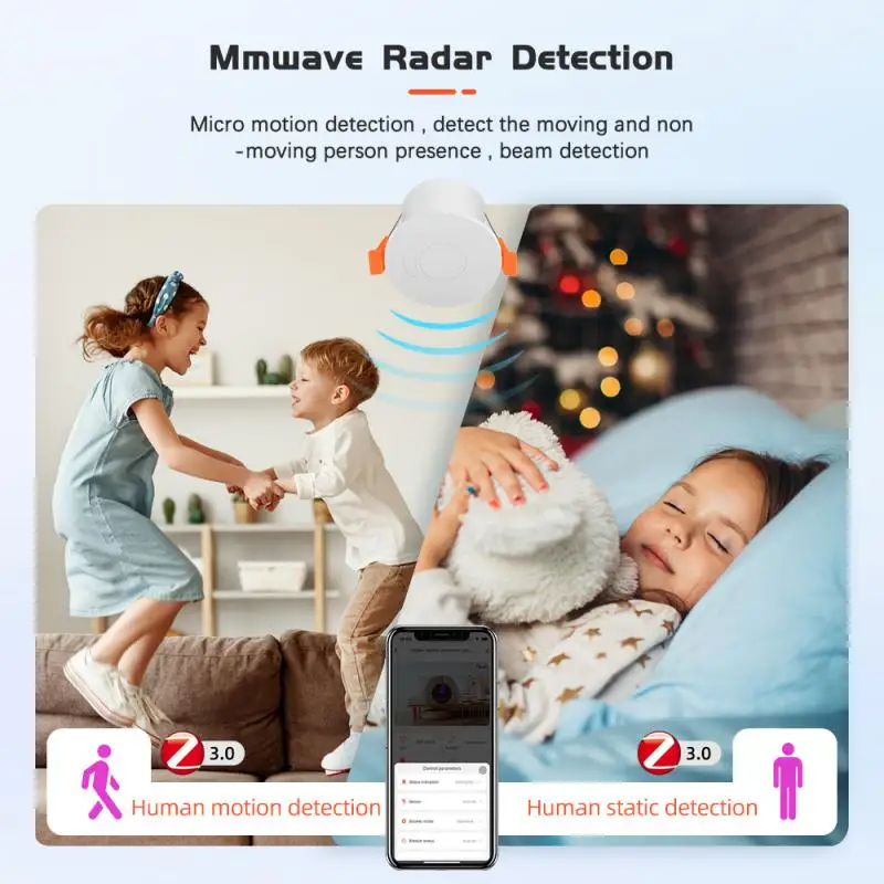 Tuya/eWelink Zigbee  MmWave PIR , ü  , Ʈ ũ     ̴, 5.8G, 24G