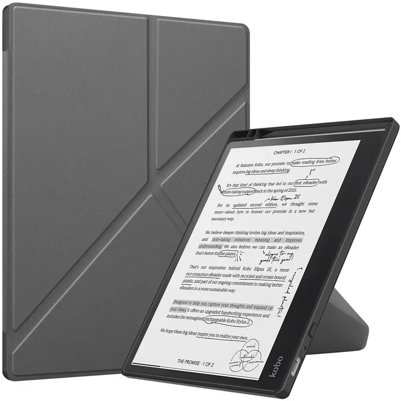 Smart eBook Case with Pencil Holder and Multi-Folding Stand