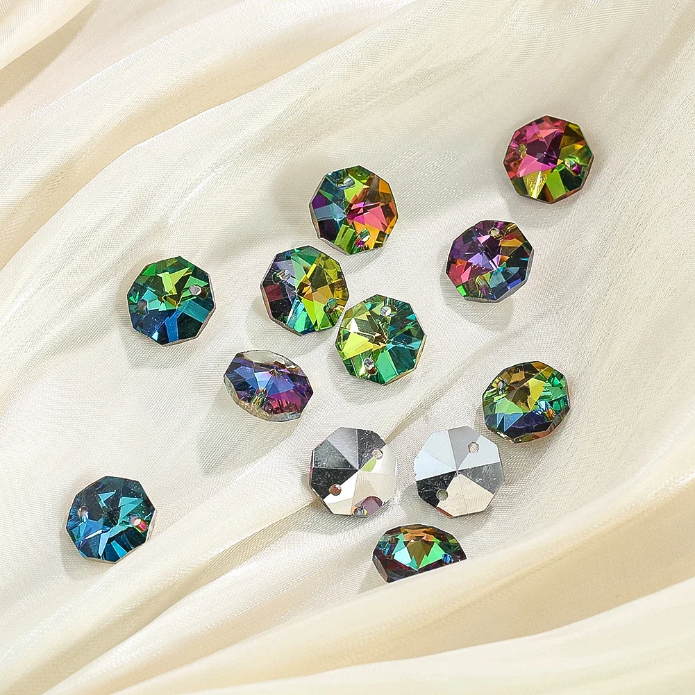 Sun Catcher 20PCS Crystal Octagon Beads for Chandelier DIY Jewelry Making