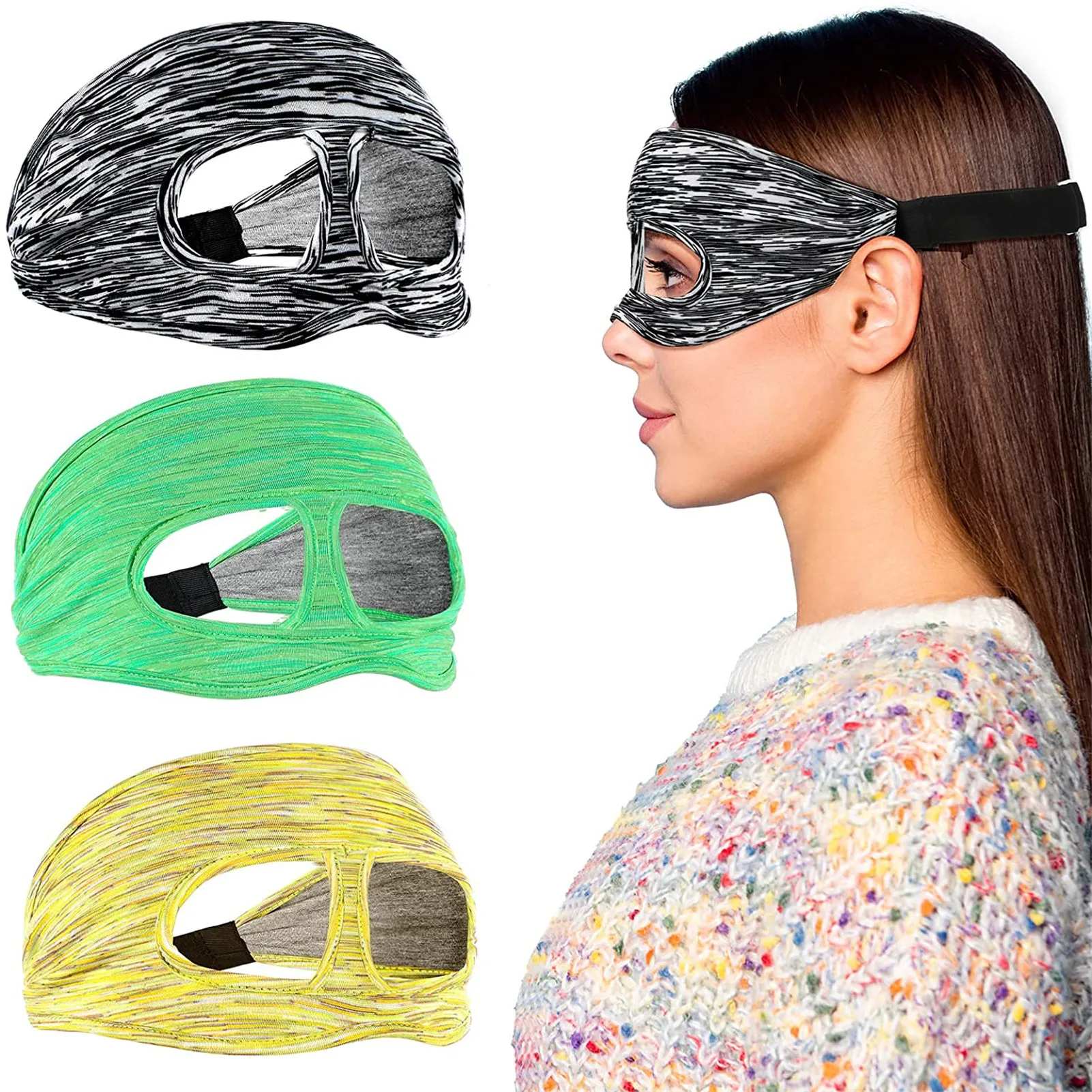 

Eye Mask Cover Breathable Sweat Band Adjustable Sizes Padding With Virtual Reality Headsets VR Accessories
